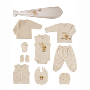 Newborn's The bunny and the little bear Comfy 100% Cotton Clothes Set Unisex 10 pcs