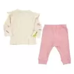 Baby Girl clothes 2-Piece Frilly Figured Set - Top and Bottom Set