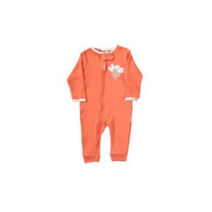 Orange duck Unisex Baby Jumpsuit