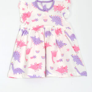 dinosaur short sleeve jacquard bodysuit dress