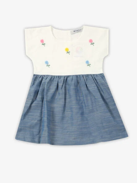Floral Short Sleeve Dress for kids - Adomeez