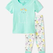 main-0-Luggi Baby CUTE GHOST SHORT SLEEVE COTTON 2-PIECE PAJAMAS SET