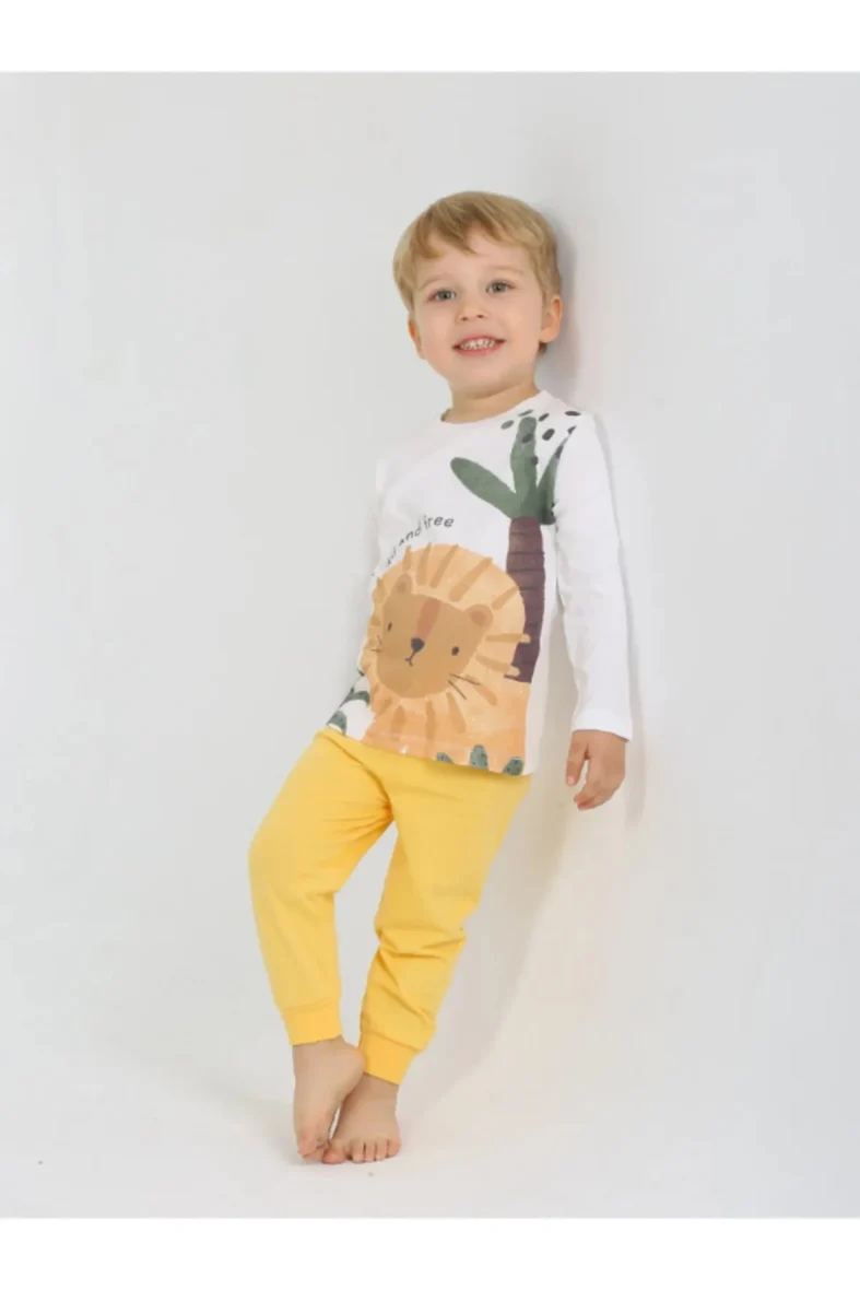 main-0-Luggi Baby CUTE LION 2-PIECE COTTON PAJAMAS SET