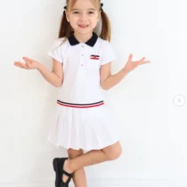 Chic and Playful Polo Dress for Little Girls