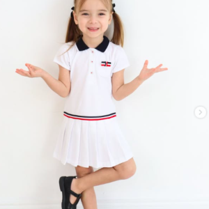 Chic & Playful Polo-trendy dress for Your Little Princess✨💖