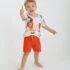 Summer Adventure Kids' Set – Lion & Penguins T-Shirt & Shorts!