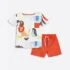 Summer Adventure Kids' Set – Lion & Penguins T-Shirt & Shorts! - Adomeez