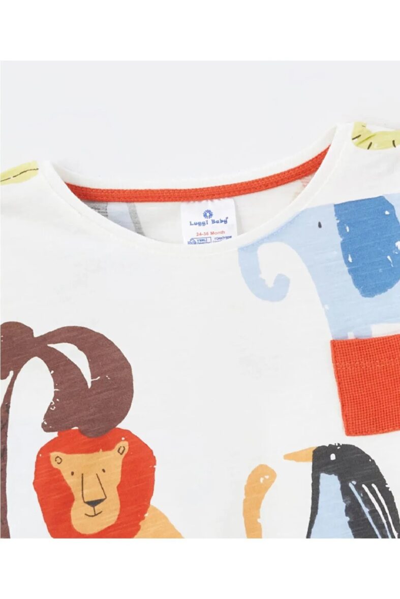 main-4-Luggi Baby Waffle Patterned T-Shirt and Short Set (1)