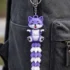 3D Printed Flexi Wolf Keychain - Purple - Adomeez