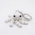 Articulated Fidget Octopus Keychain - flexible 3D printed stress-relief keychain by Adomeez