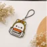 Personalized Kids Bag Charm with NFC Emergency Tag - lifestyle photo