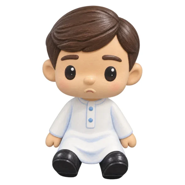 Paint-your-own mini me figure – boy, painted