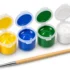 6 paint pots and brush included