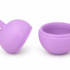 Kettlebell keychain twisted open into two halves